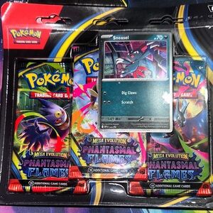 Pokemon Phantasmal Flames Card Pack with Sneasel
